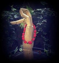 Load image into Gallery viewer, Skull bracelet, Kali Maa jewelry, Red skull jewelry, Gothic bracelet, Stone bracelet, Santeria bracelet, Los Muertos jewelry, Emo bracelet