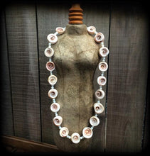 Load image into Gallery viewer, Shell necklace Shiva Shell necklace Nautical necklace Aphrodite necklace Beach necklace Pink Shell Mother of Pearl Boho necklace